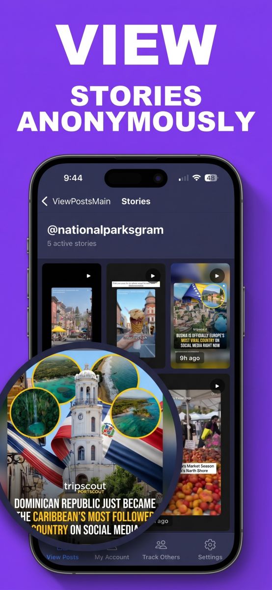 View stories anonymously